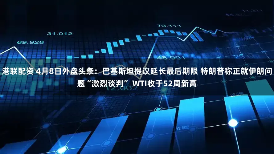 港联配资 4月8日外盘头条：巴基斯坦提议延长最后期限 特朗普称正就伊朗问题“激烈谈判” WTI收于52周新高